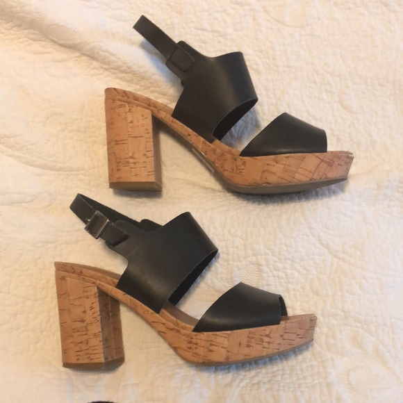 K Studio black platform sandals size 9 - Picture 3 of 10